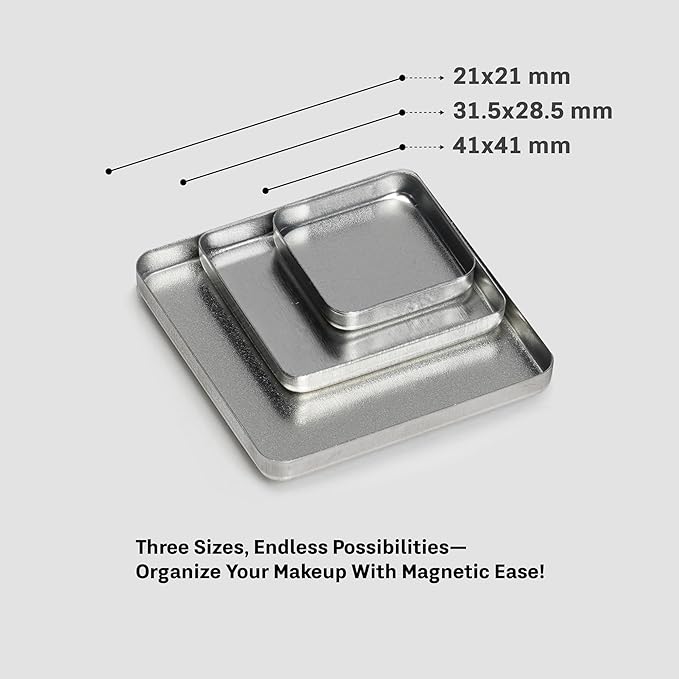 Empty square magnetic pans for fixy kit